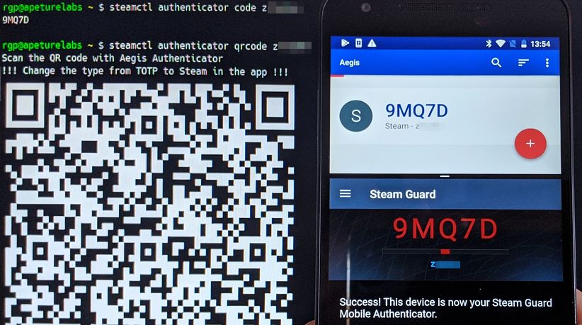 preview: steamctl authenticator