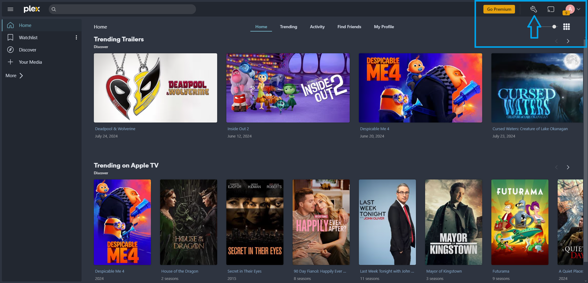 Icona delle impostazioni