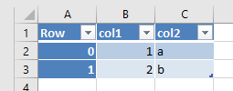 "Excel screenshot