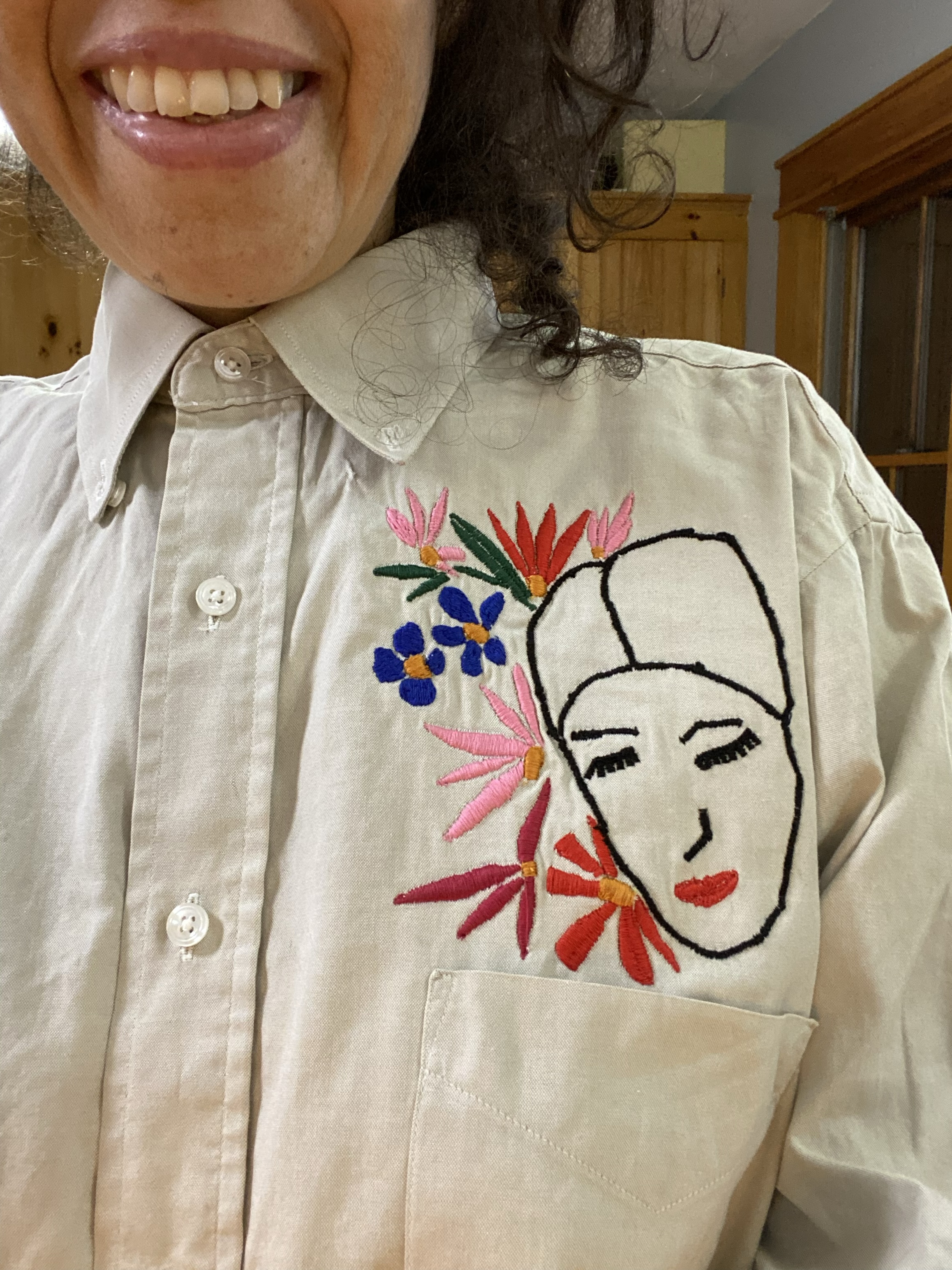 Machine embroidery