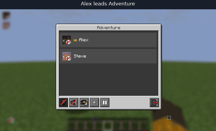 Alex transfers leadership to Steve and the crown moves to Steve
