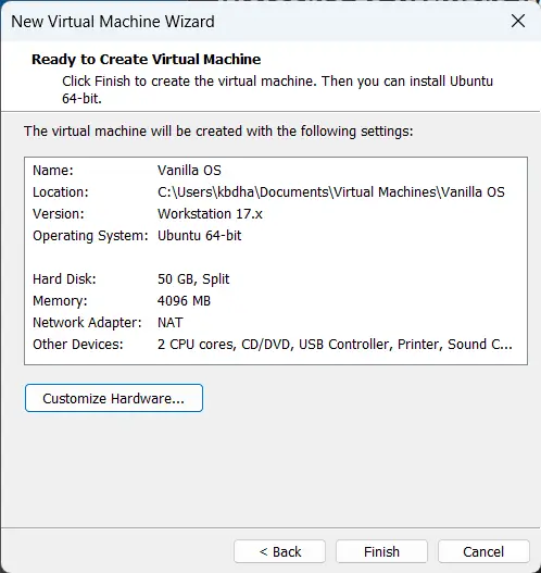 VMWare Workstation Player 6