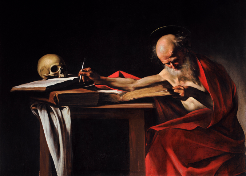 Saint_Jerome_Writing-Caravaggio_(1605-6)