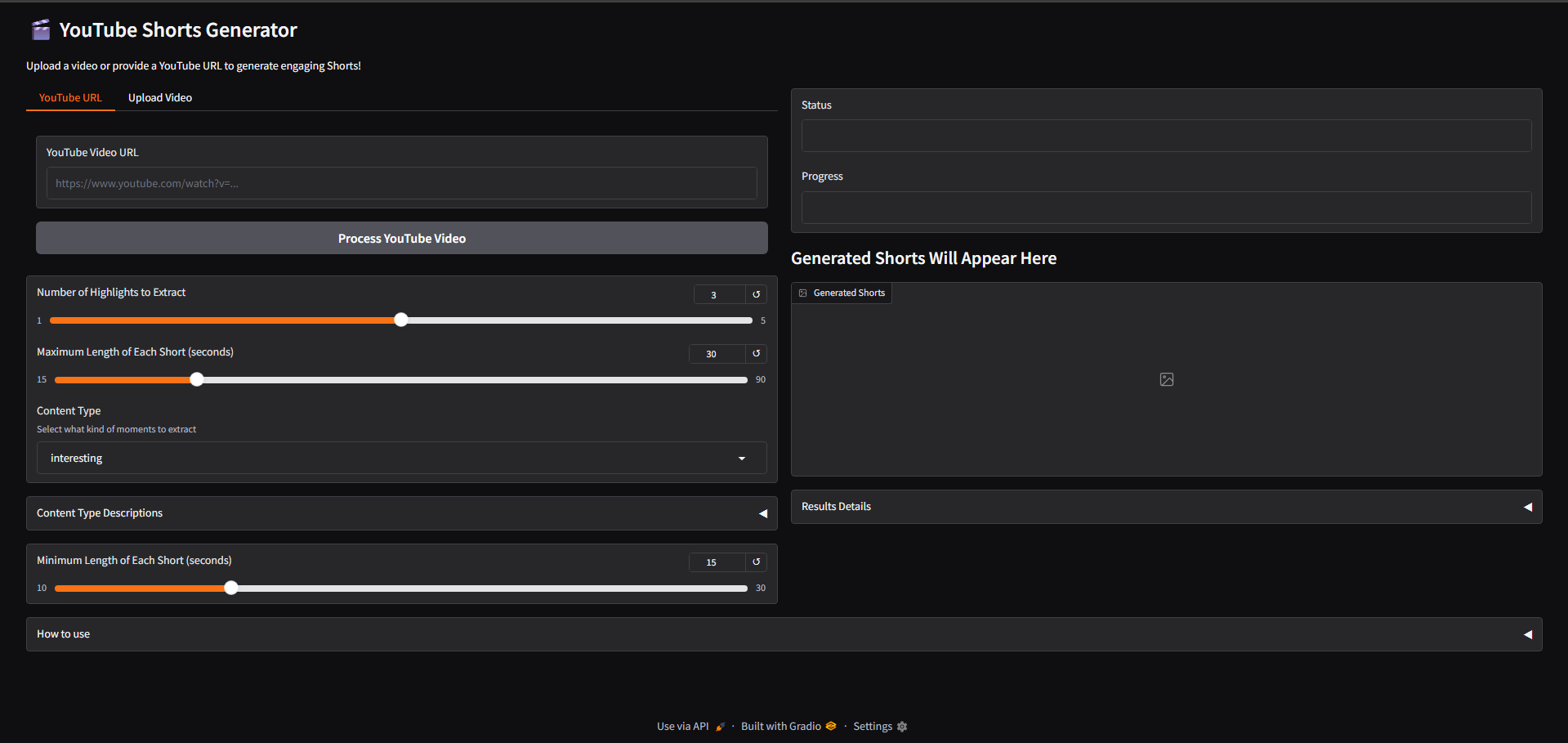 Demo Screens
