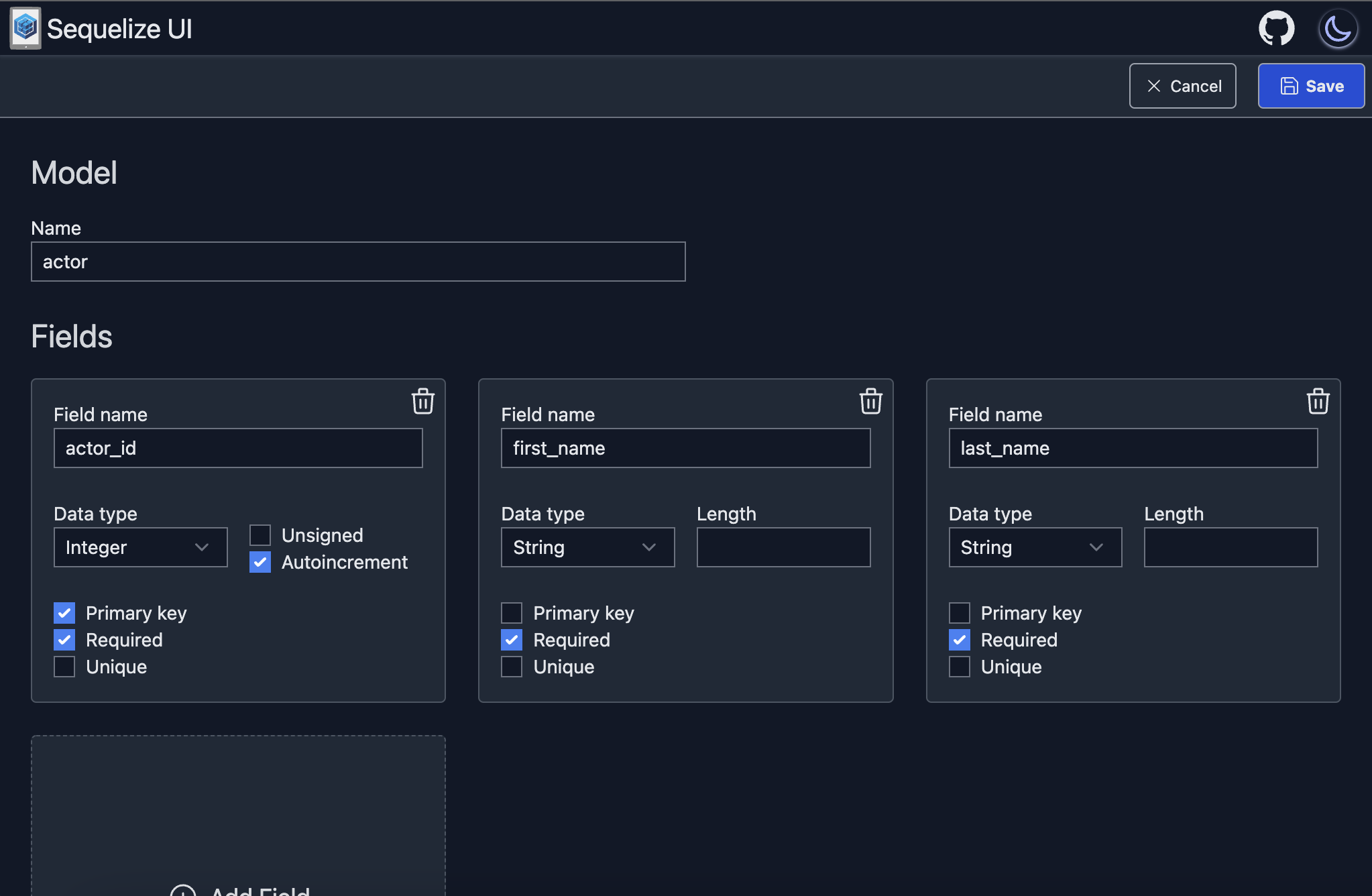 Edit your schema