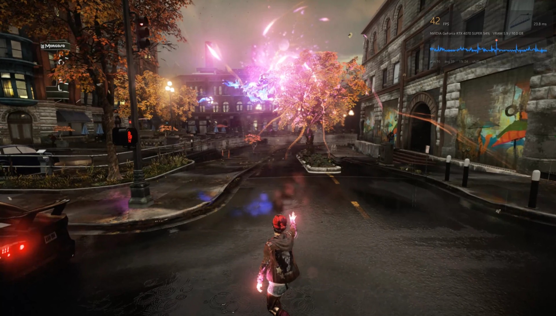 Captura de inFAMOUS First Light rodando no PC 3
