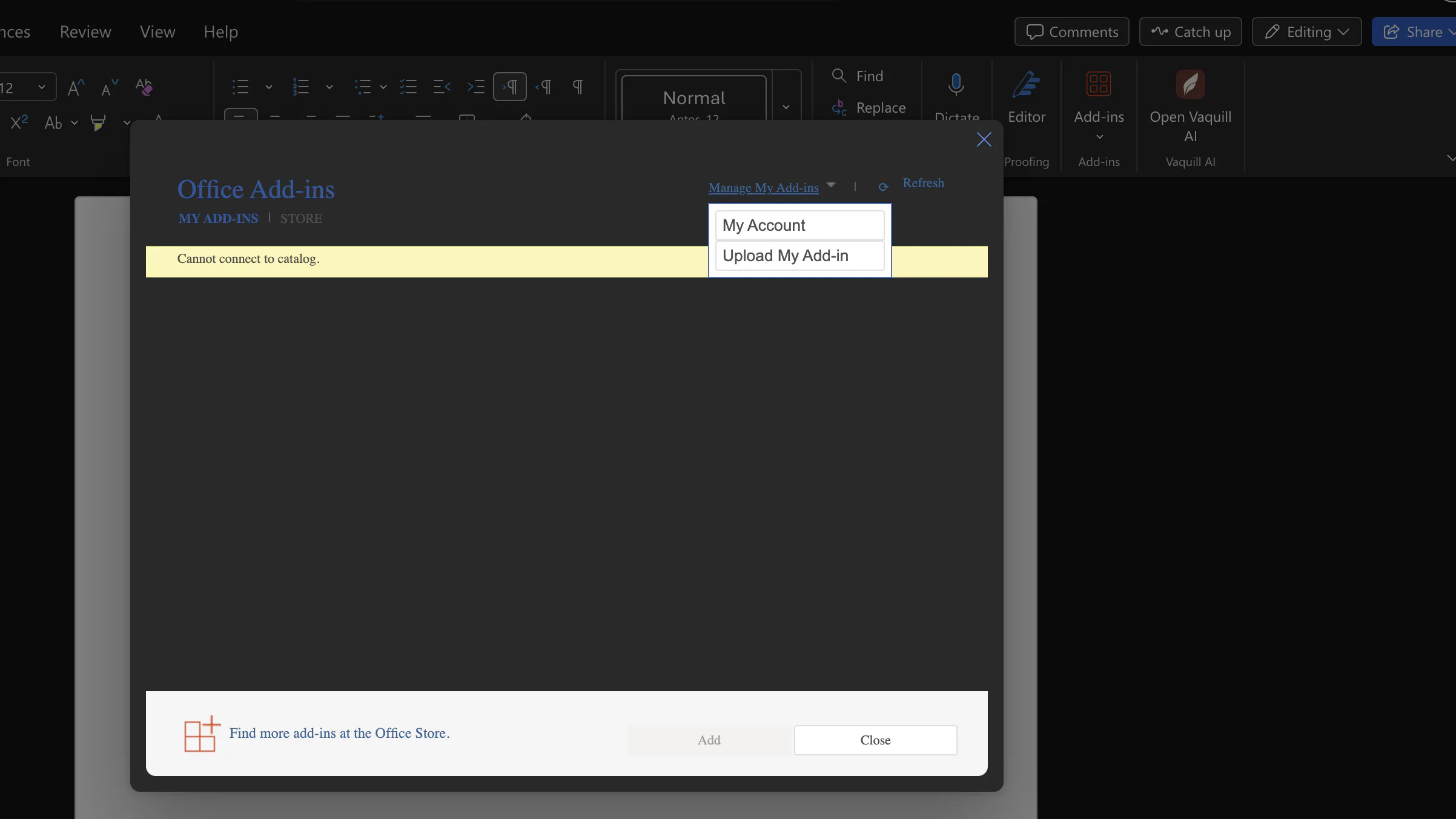 Upload My Add-in