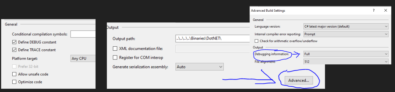 Image showing how to set up debugging for UnrealBuildTool