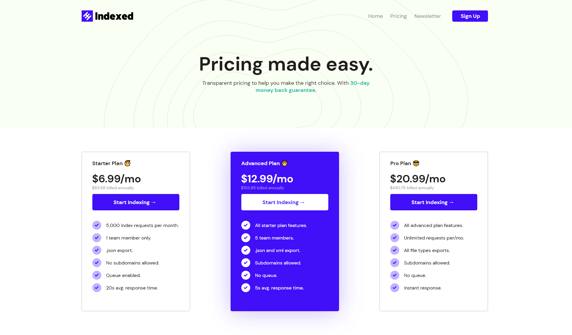 Pricing Page Design