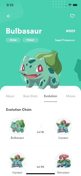 Pokemon Info - Evolution