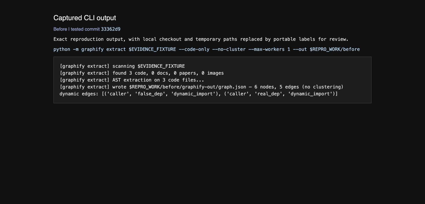 Before dynamic import edges