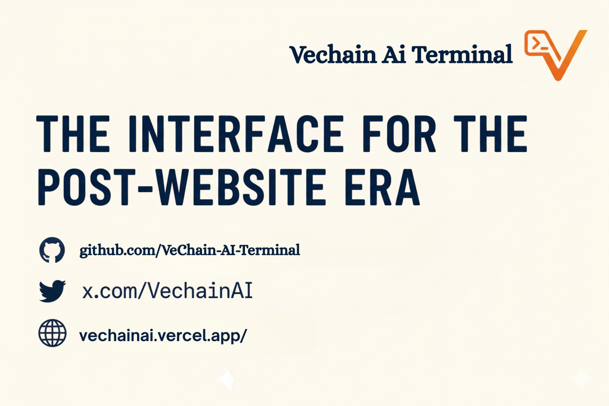 VeChain AI Terminal Banner