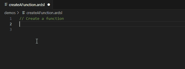 Snippet for function