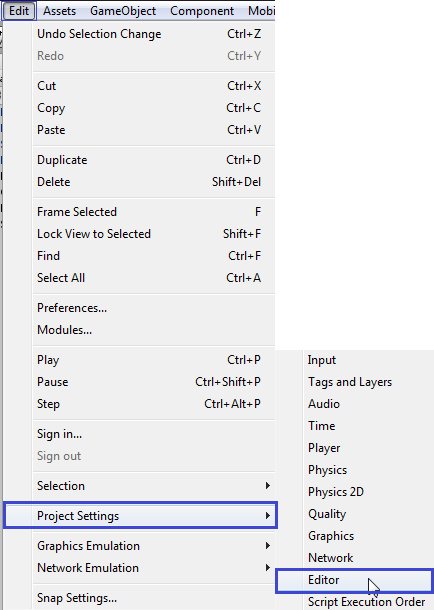 Open Editor Settings