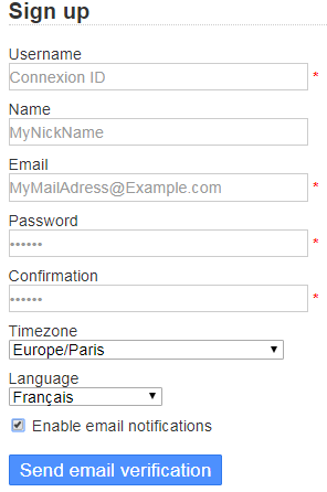 SignUp KB Form