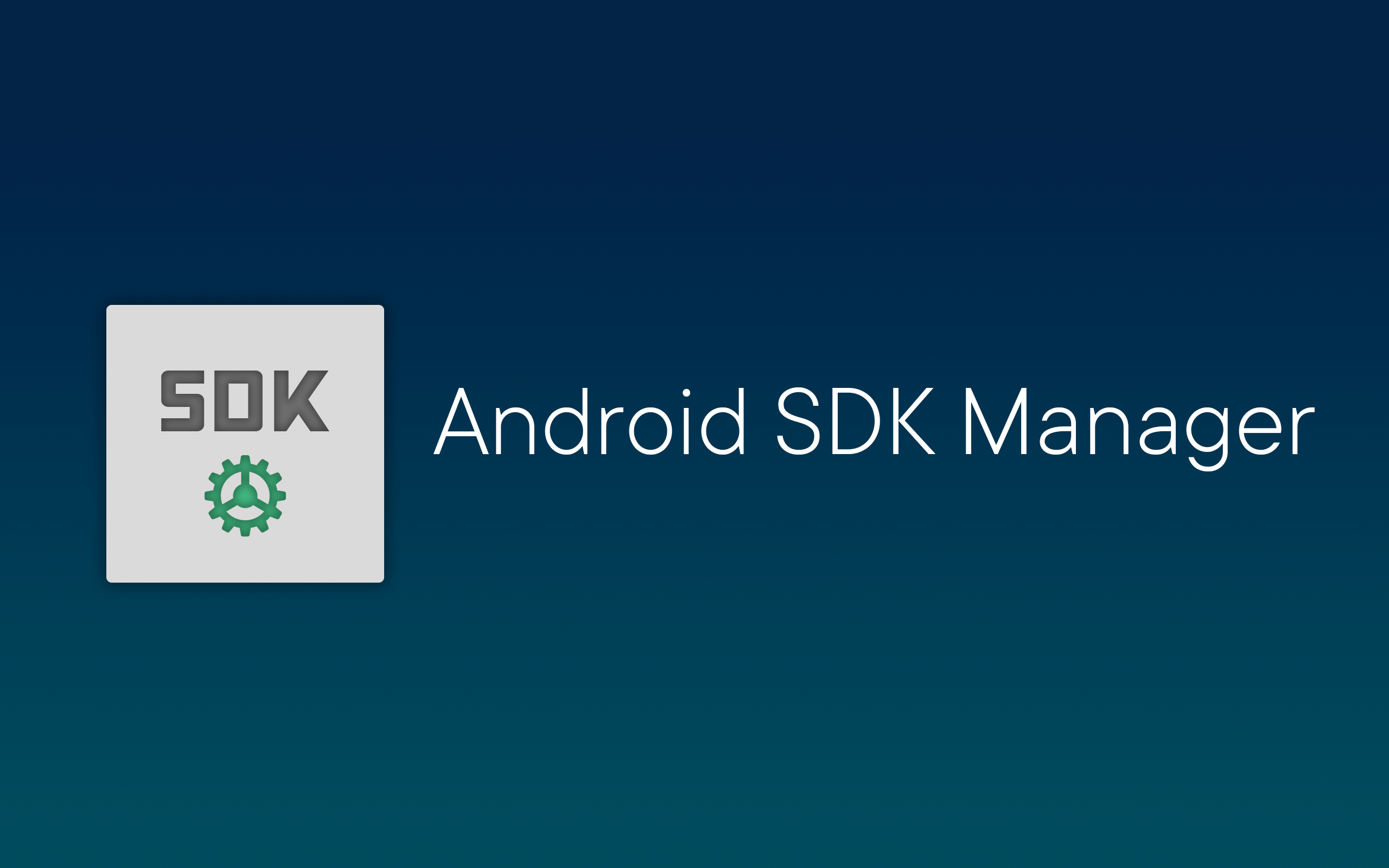sdk manager failed to install android studio