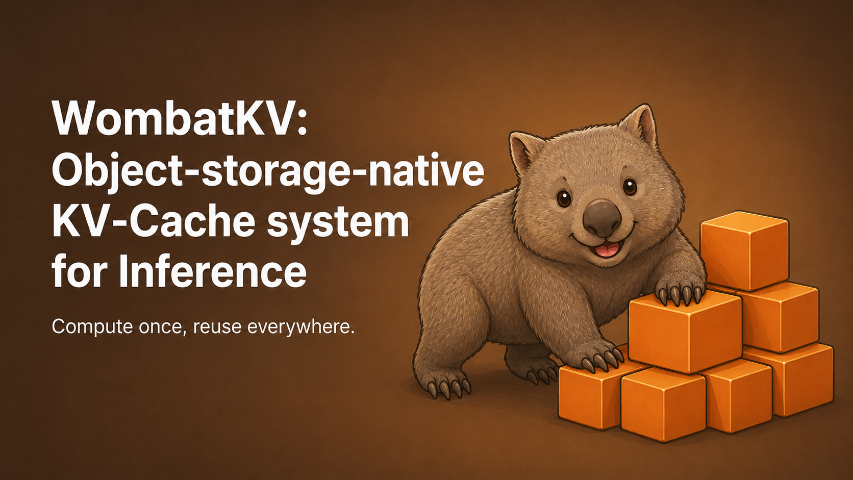 WombatKV: object-storage-native KV cache system for inference. Compute once, reuse everywhere.