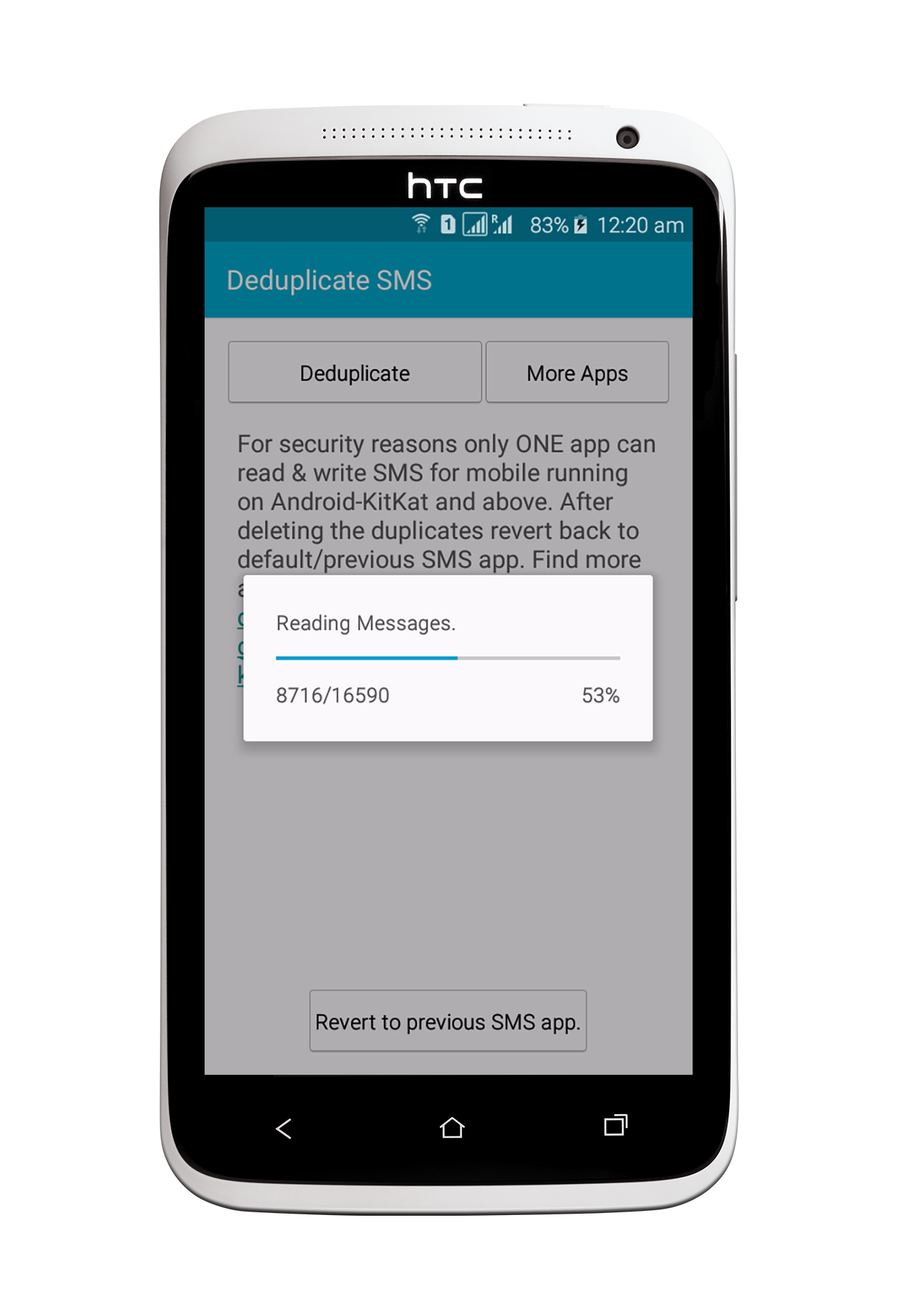 how to delete duplicate sms android