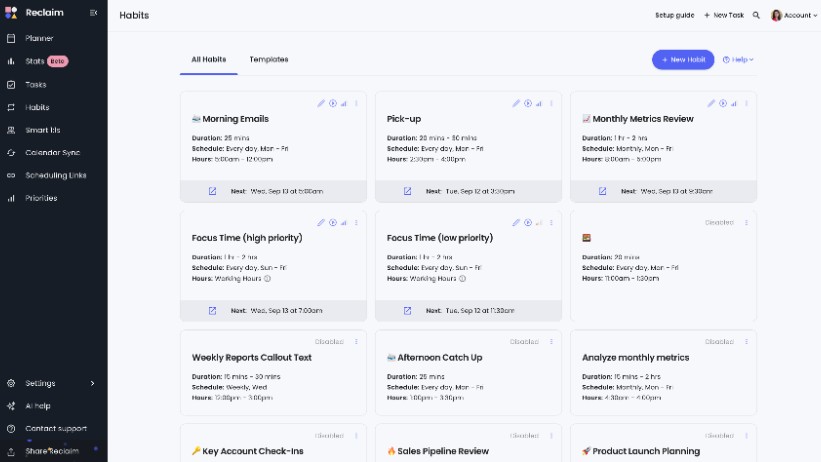 Reclaim.ai: The AI calendar built for modern teams.