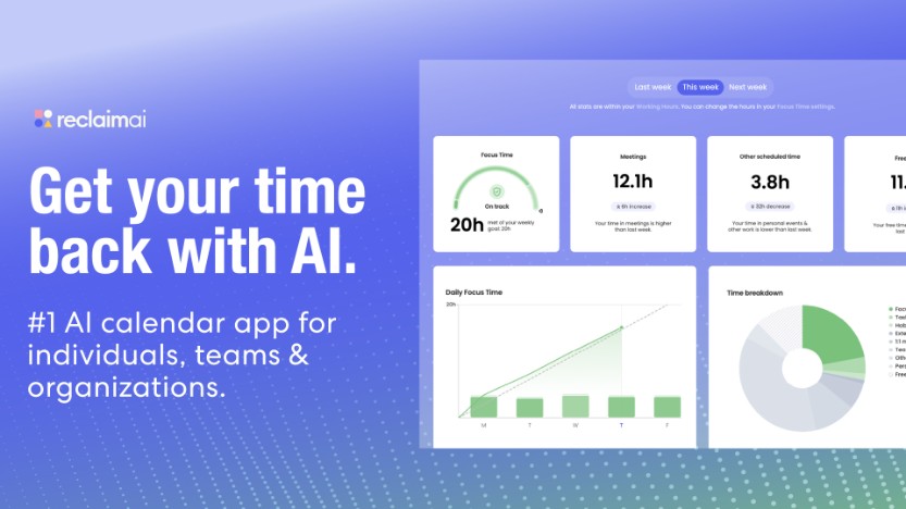 Reclaim.ai: The AI calendar built for modern teams.