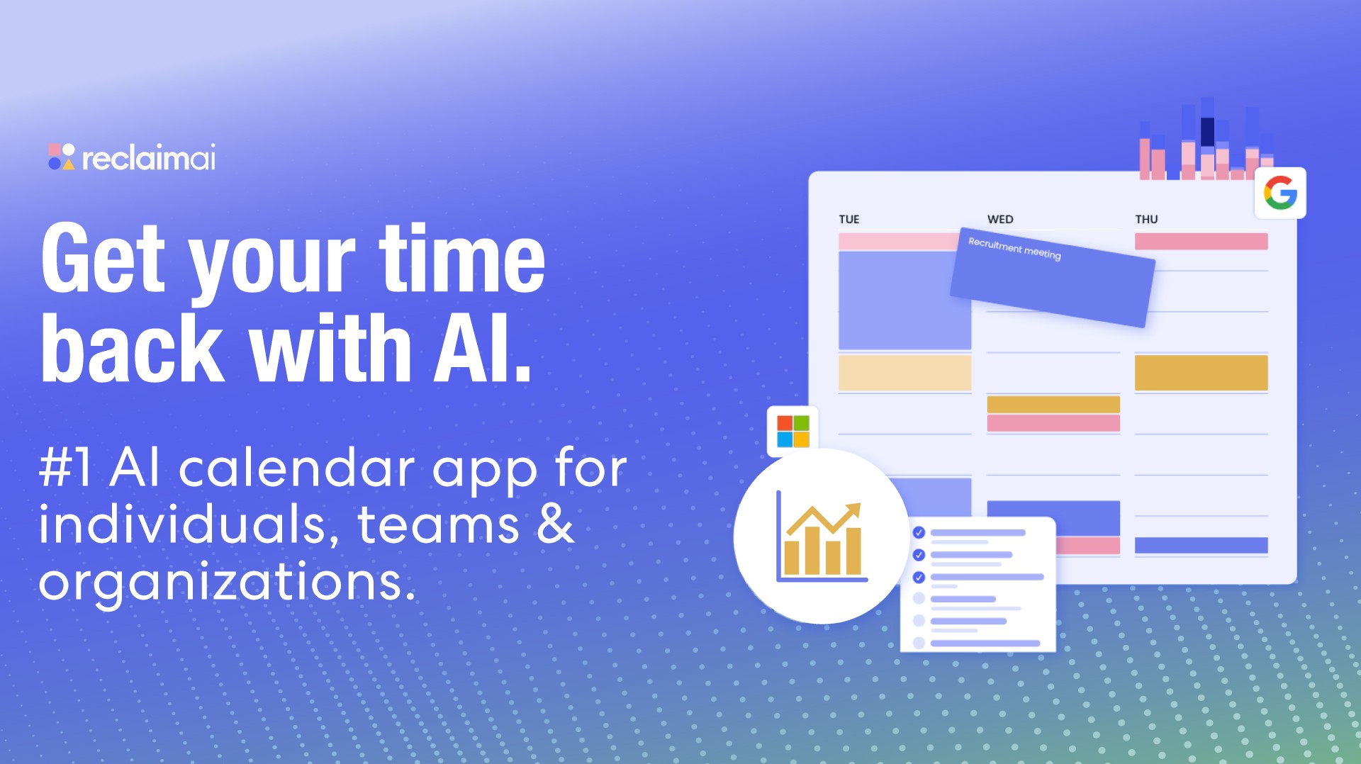 Reclaim.ai: The AI calendar built for modern teams.