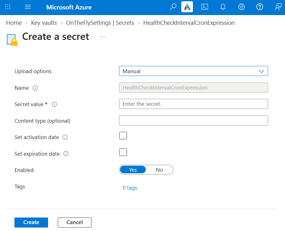 Azure Secret Update