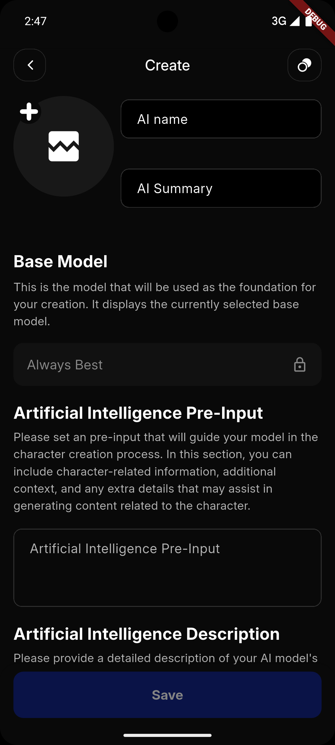 Create Menu