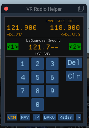 VR Radio Helper COM Screenshot