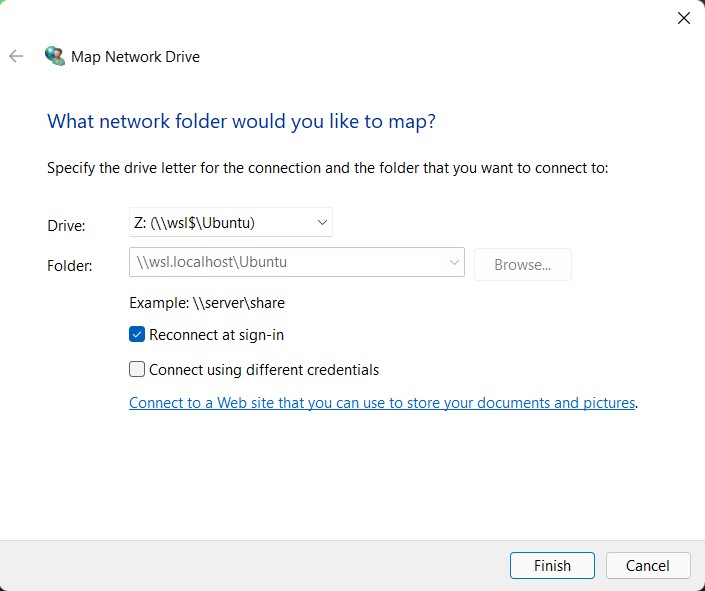 Mapping network drive