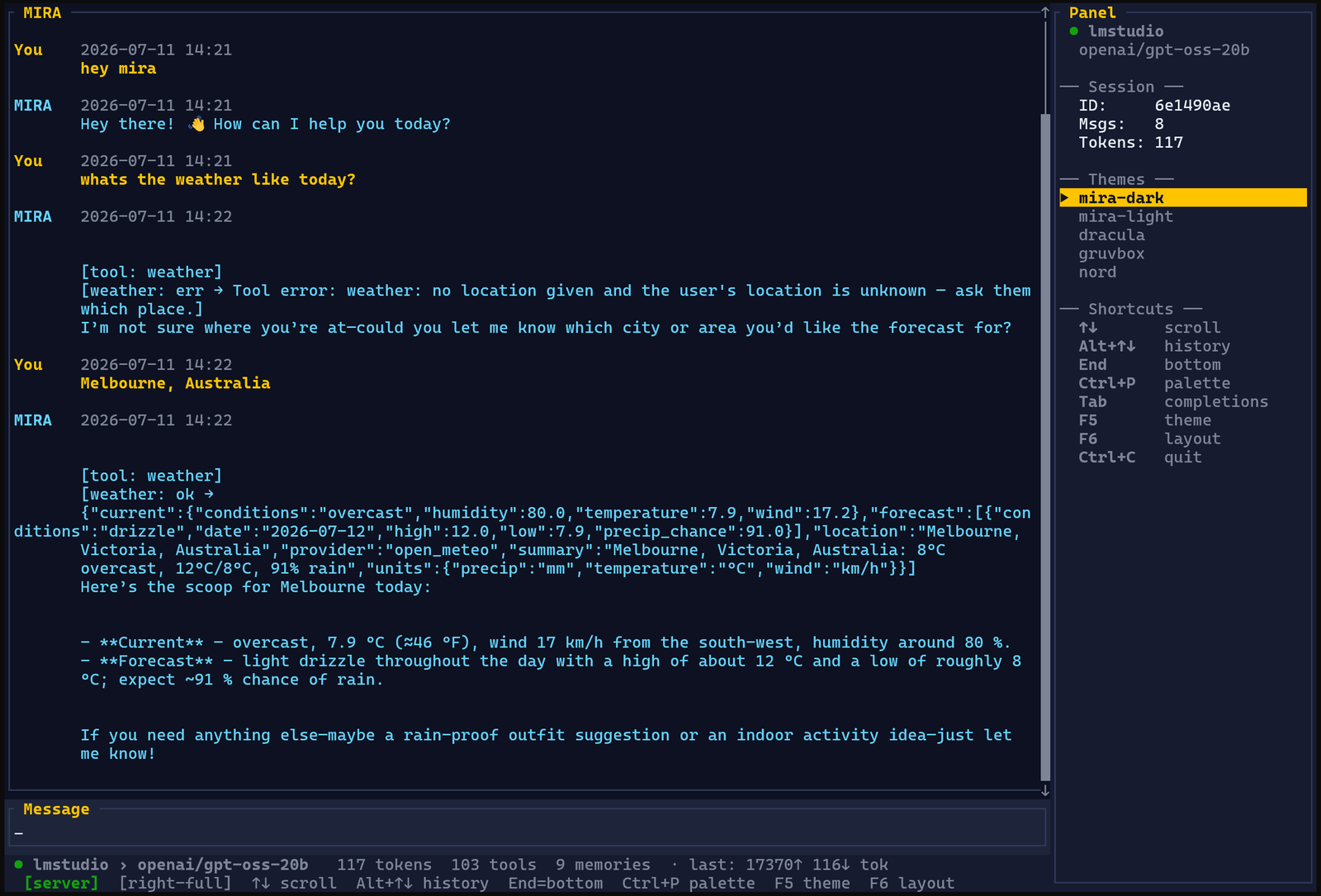 Terminal UI