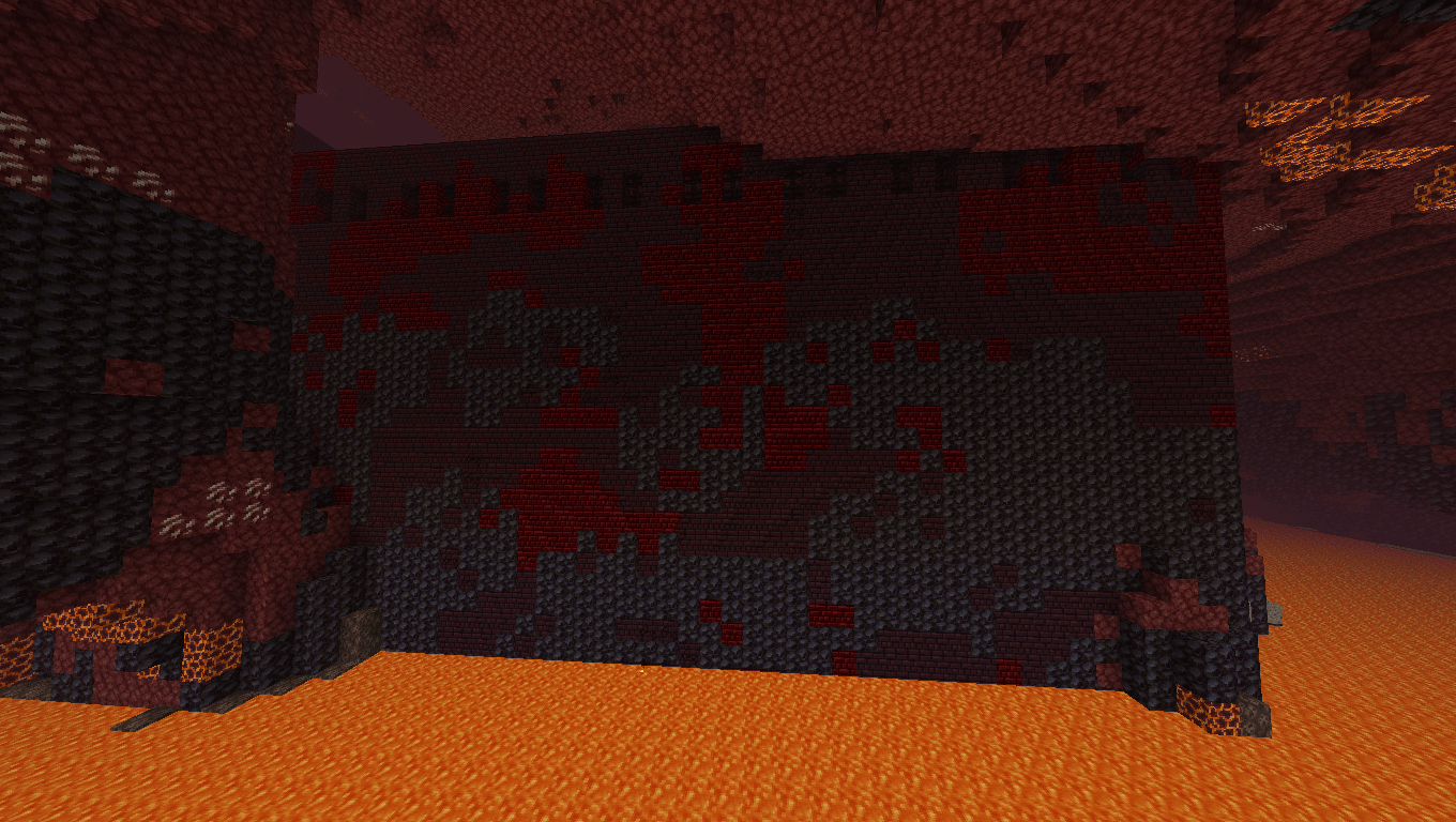 A deteriorating Nether Fortress