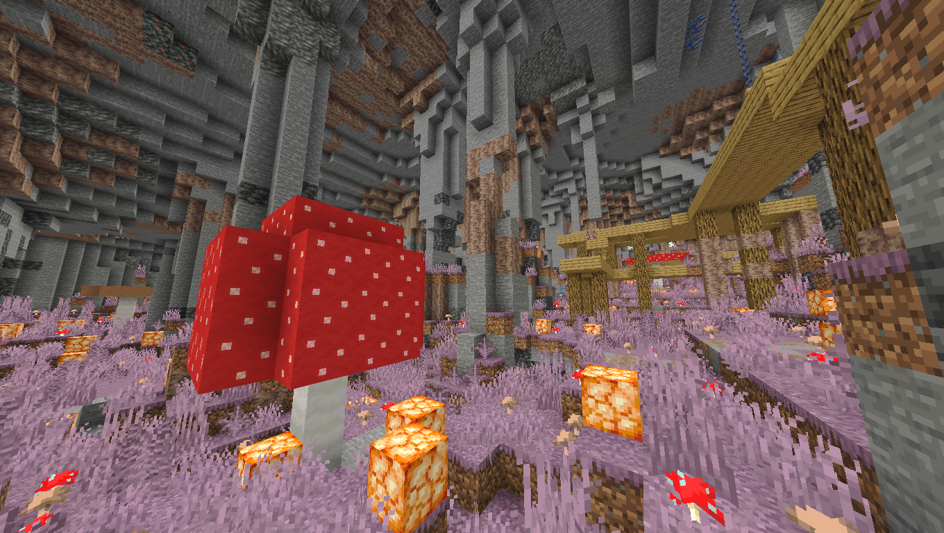 The underground of a Mushroom Island