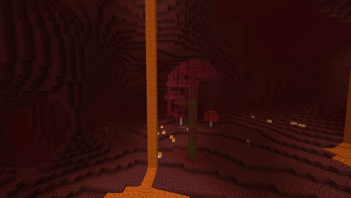 Foliage in the Nether Wastes