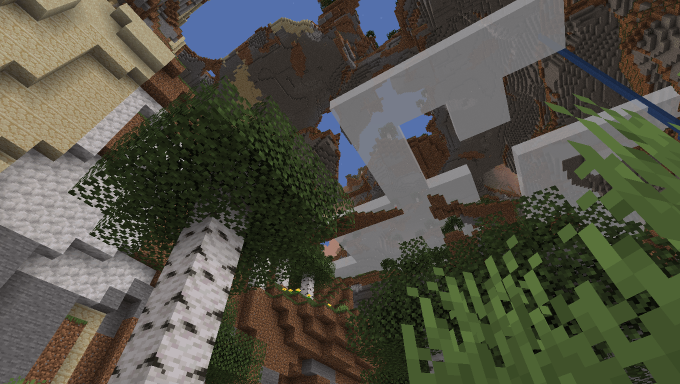 A Birch forest in the Skylands