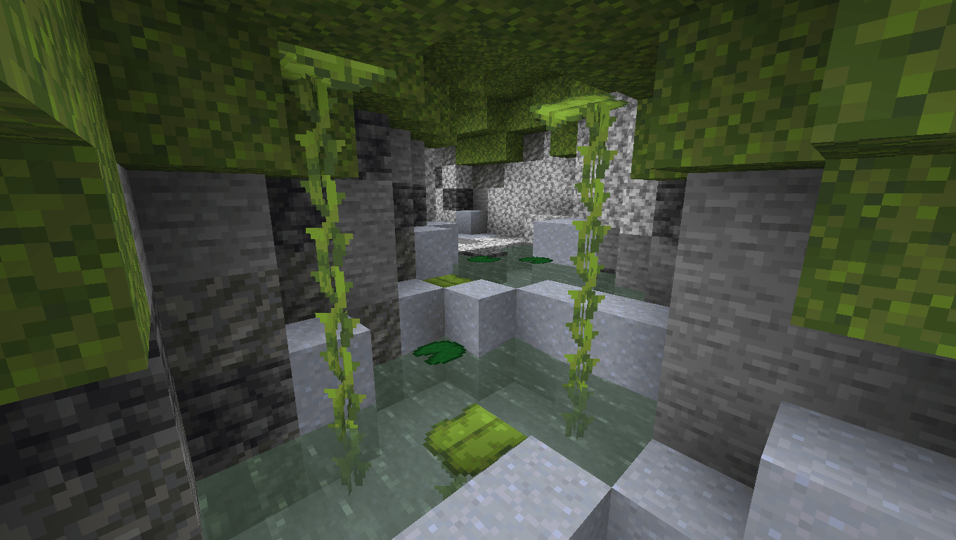 A dank Swamp cave tunnel