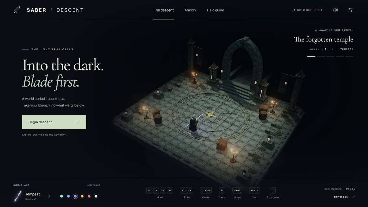Saber / Descent screenshot