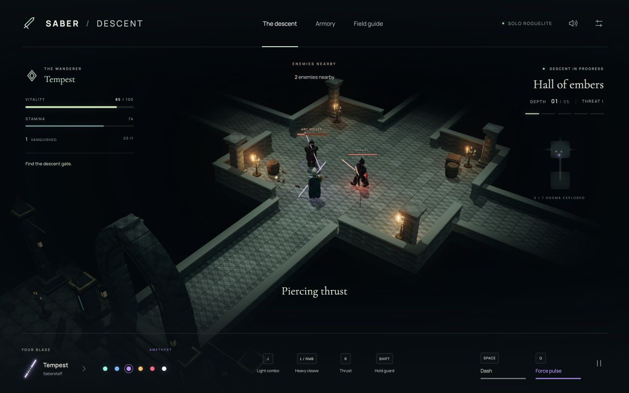 Saber / Descent screenshot