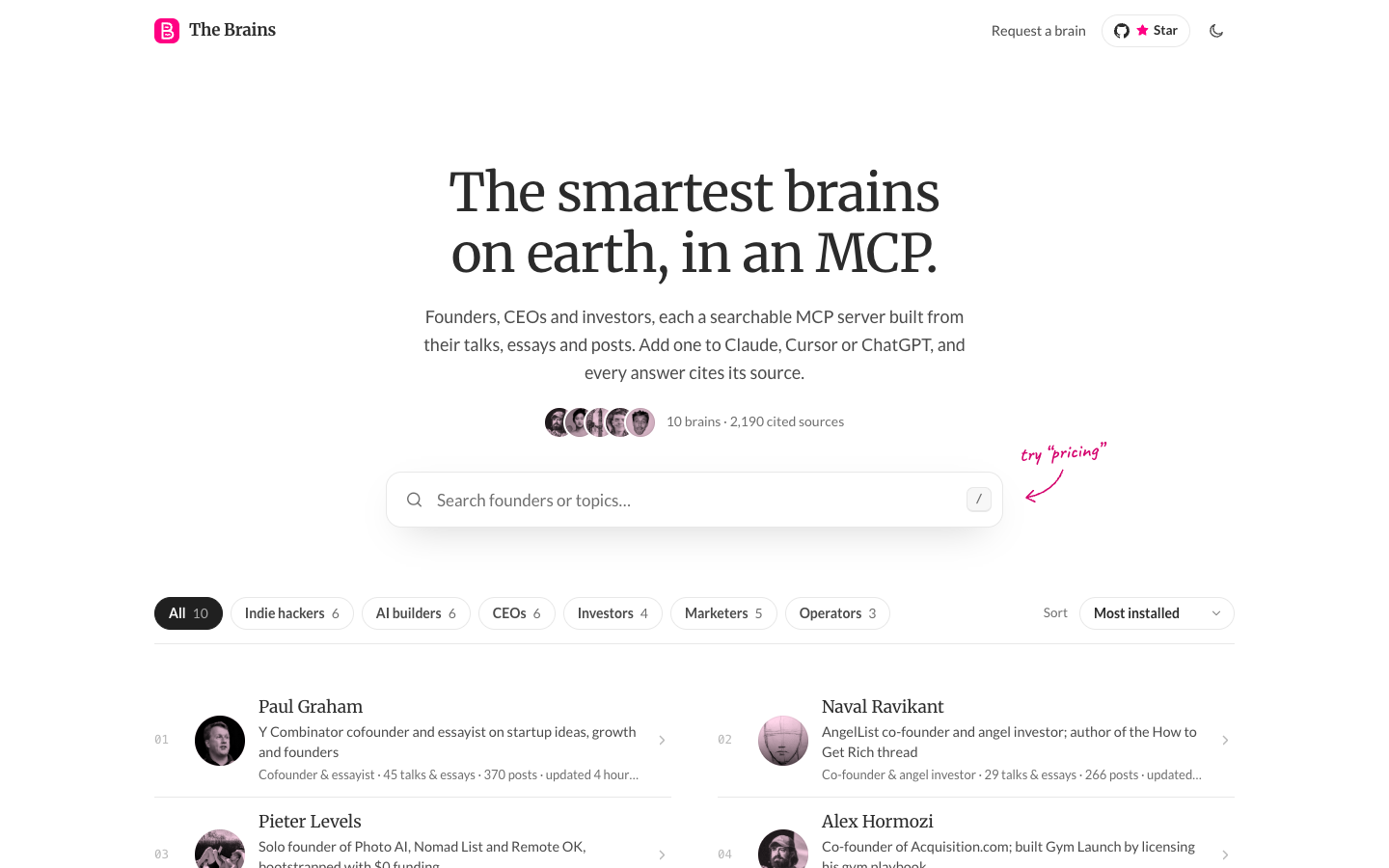 The Brains directory