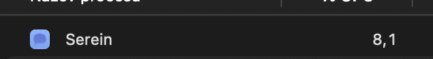 Serein CPU Usage