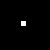 Black box with small white box in upper left center