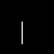 Black box with partial white vertical line from 20, 20 to 20, 40