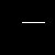 Black box with partial white horizontal line from 20, 20 to 40, 20