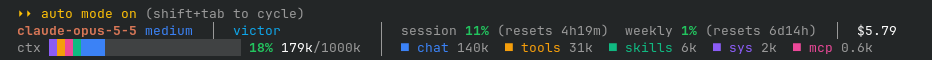 usage-band in Claude Code