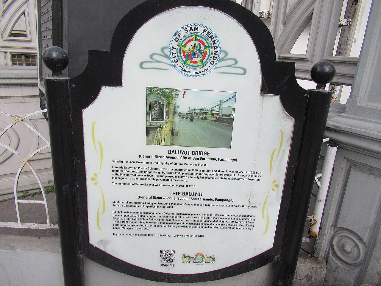 Historical markers of Baluyut Bridge 02