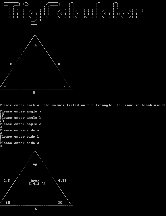 GitHub - VictorLeach96/TrigCalculator: Console trigonometry calculator ...