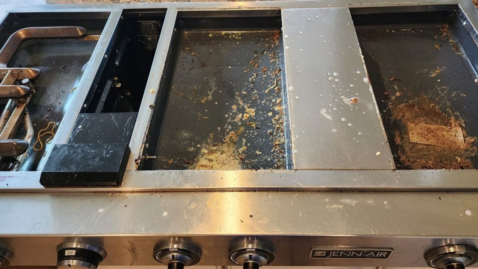 Before stovetop deep cleaning - detailed cleaning service
