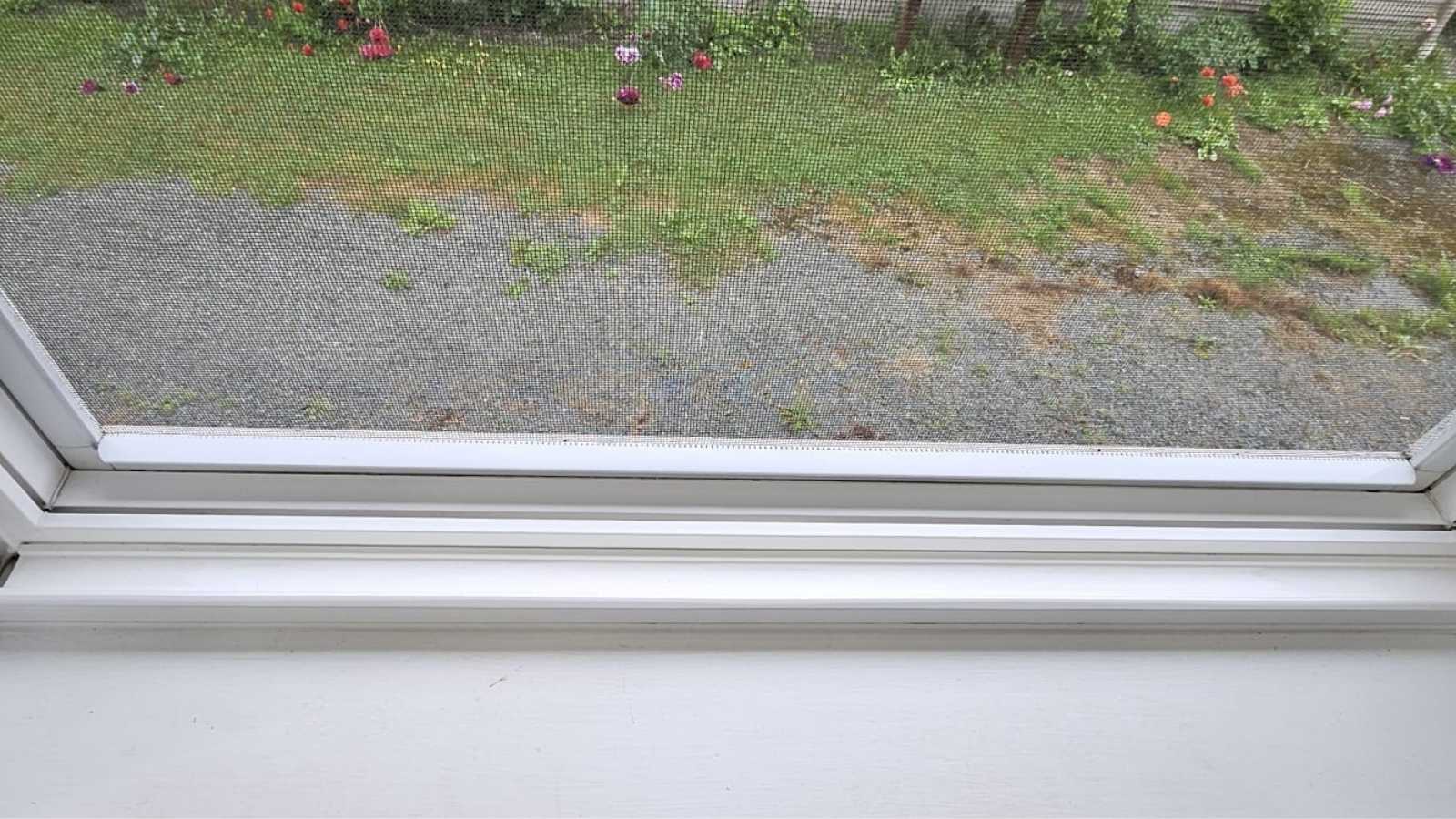 After cleaning window track - residential service
