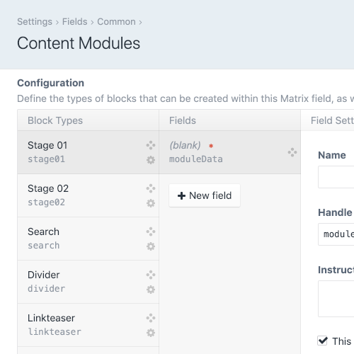 Content modules when using this lib