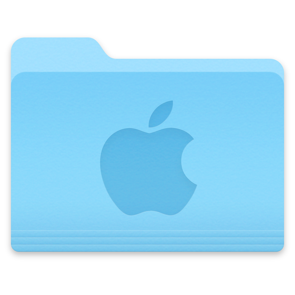 Apple custom folder icon for macOS