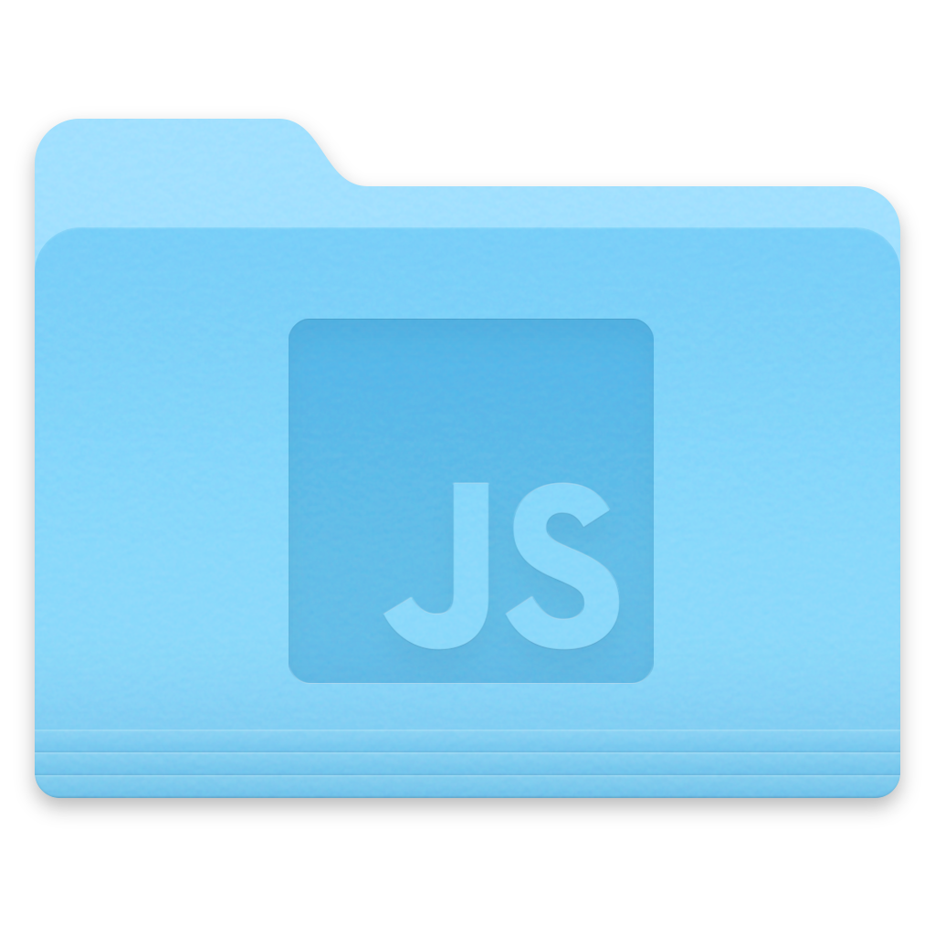 JavaScript custom folder icon for macOS